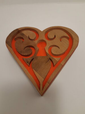 Boite coeur serrure