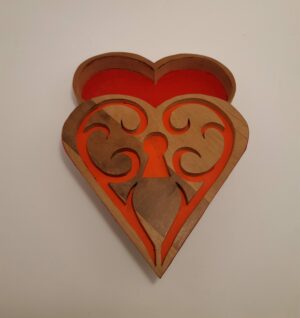 Boite coeur serrure