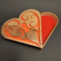 Boite coeur serrure