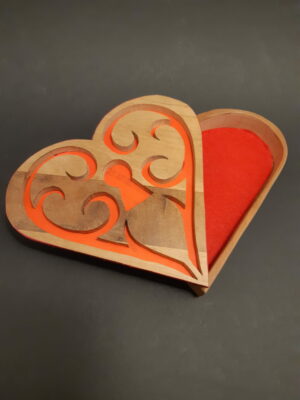 Boite coeur serrure