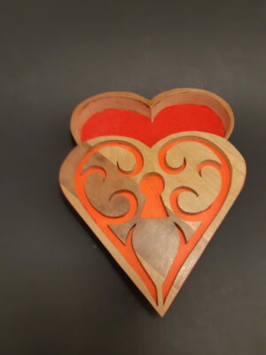 Boite coeur serrure