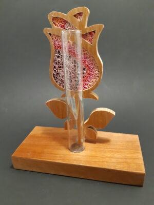 Soliflore Rose bois quilling