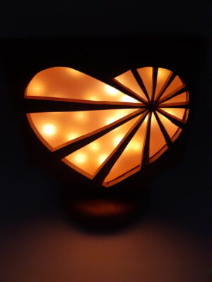 Lampe coeur soleil
