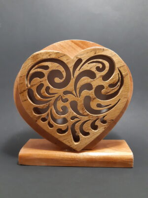 Lampe coeur Volutes