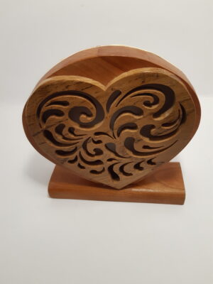 Lampe coeur Volutes
