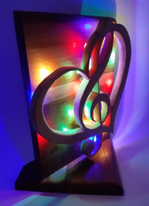 Lampe coeur musique