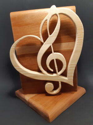 Lampe coeur musique