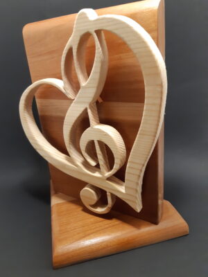Lampe coeur musique