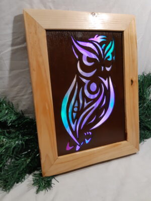 Cadre lumineux Hibou
