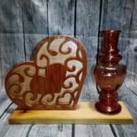 Soliflore coeur volutes