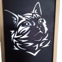 Cadre lumineux chat