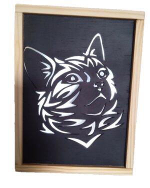 Cadre lumineux chat
