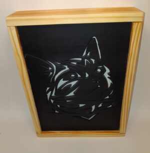 Cadre lumineux chat